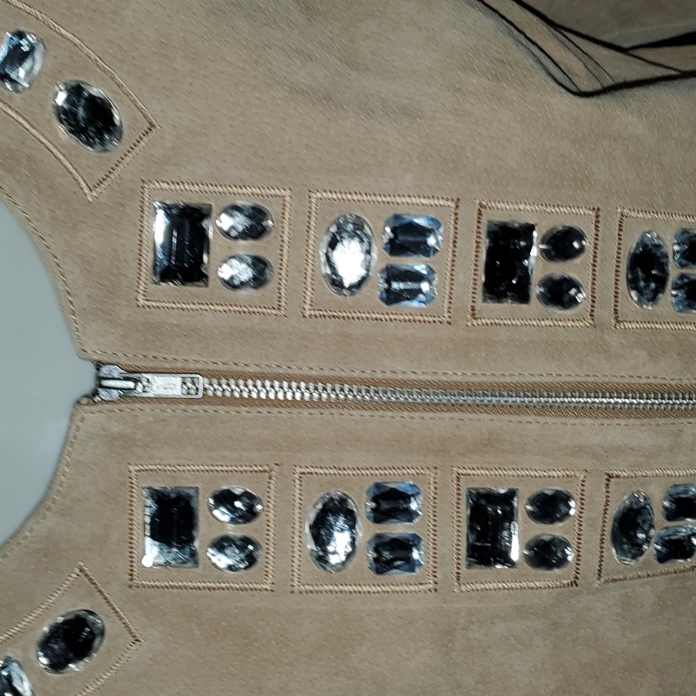 Boston Proper suede leather jacket/blazer - Picture 7 of 9